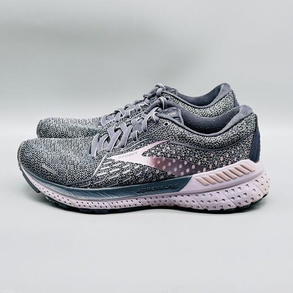 Brooks Shoes Womens 7.5 Gray Adrenaline GTS 21 Running Athletic Sneakers Comfort - Picture 5 of 12